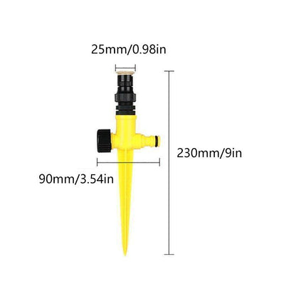 Garden Lawn Sprinkler Auto Irrigation System Adjustable 360 Degree Rotation Tool