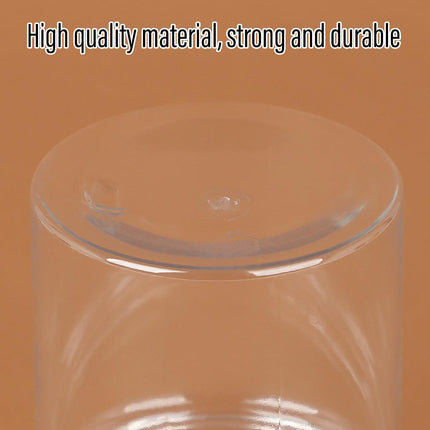 Wide Mouth Plastic Food Bottles 50pcs Transparent Sealed Storage Tanks Container