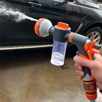 High Pressure Foam Spray Gun 8 Mode Garden Hose Nozzle Car Wash Cleaning Tool