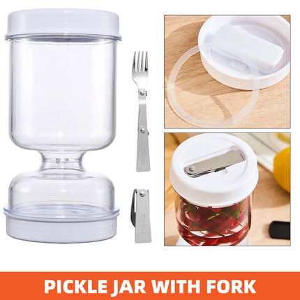Dry Wet Separation Pickle Jar Airtight Kitchen Preservation Storage Container
