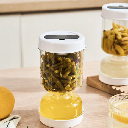 Dry Wet Separation Pickle Jar Airtight Kitchen Preservation Storage Container