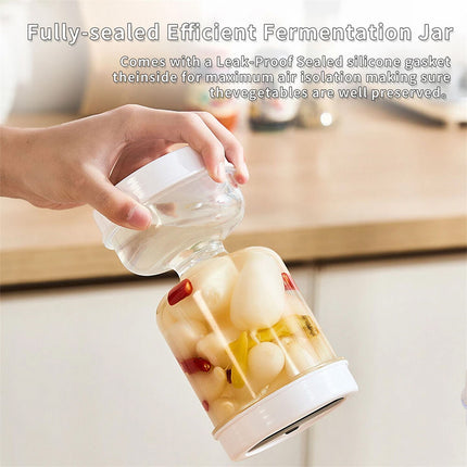 Dry Wet Separation Pickle Jar Airtight Kitchen Preservation Storage Container