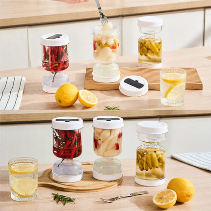Dry Wet Separation Pickle Jar Airtight Kitchen Preservation Storage Container