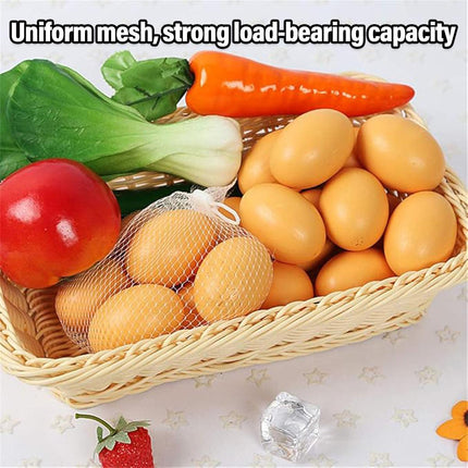 100pcs Nylon Mesh Bag Egg Storage Close Eye Plastic Mesh for Fruits Vegetables