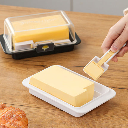 Butter Cheese Storage Box Kitchen Container with Lid Plastic Fridge Organizer