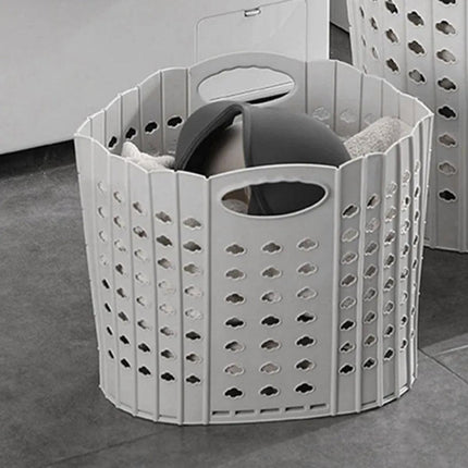 Portable Folding Laundry Basket Storage Basket for Clothes Toy Organizing Bucket