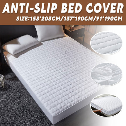 Hotel Mattress Protector Bed Top Cover Waterproof Fitted Sheet Bedroom Hygiene