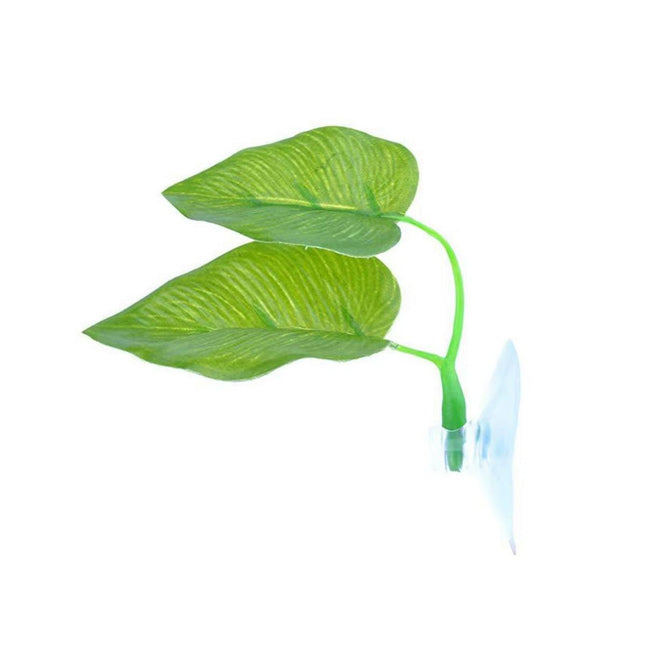 4pcs Aquarium Decoration Artificial Betta Fish Leaves Resting and Spawning Set
