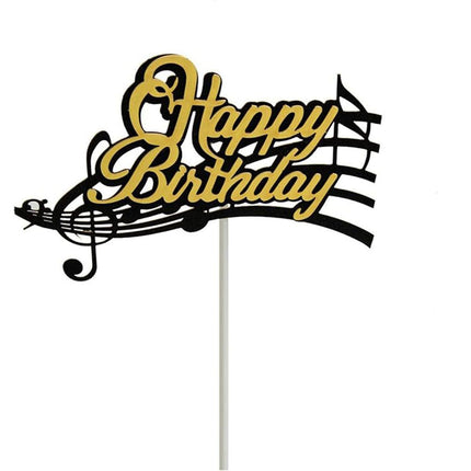 Music Notes Violin Cake Decoration Materials Birthday Cake Topper Inserts