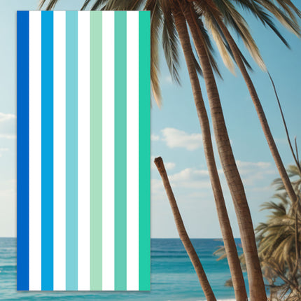 Beach Towel Striped Design Summer Bath Sheet Large Size Soft Quick Dry Blanket