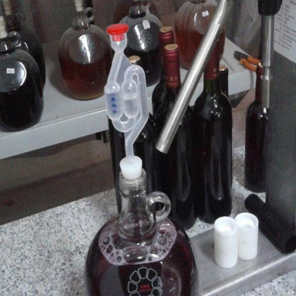 2Pcs Fermenter Airlock S Bubble Type Air Lock With Grommet Home Brew Beer Wine - Aimall