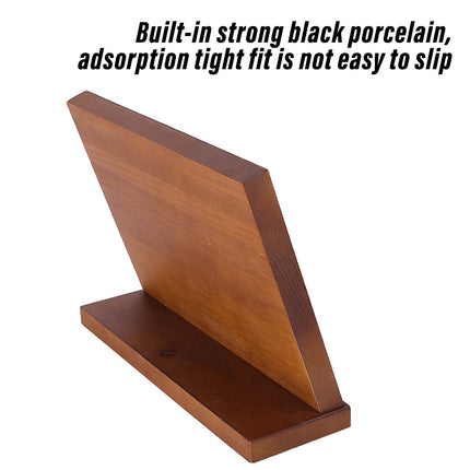 Wooden Magnetic Knife Holder Kitchen Counter Storage Rack Multi Functional Block