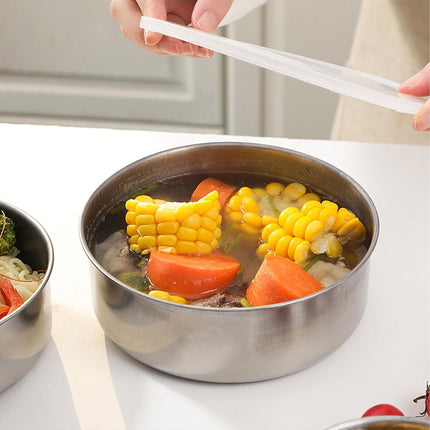 5PCS Food Storage Bowls Round Kitchen Containers with Lids for Fridge Pantry Use