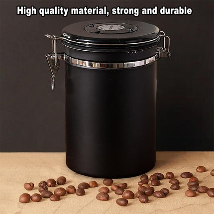 Coffee Powder Sealed Jar Airtight Storage Container for Kitchen Tea Sugar Beans