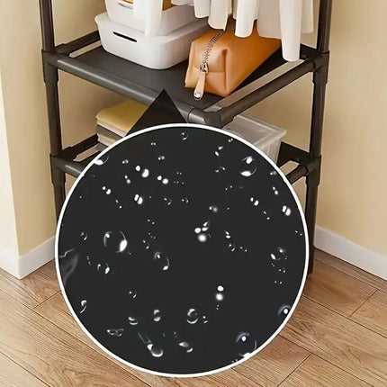Corner Coat Clothes Stand Rack Hat Shoes Racks Thicken Hanger Shelf Organizer