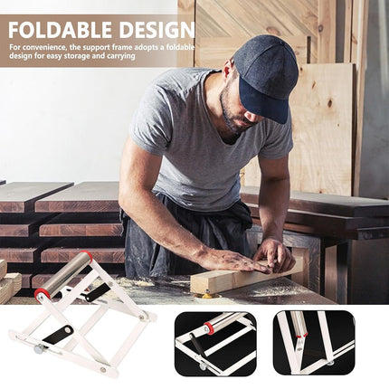 Adjustable Cutting Machine Support Frame Table Saw Stand Roller Support 2pcs