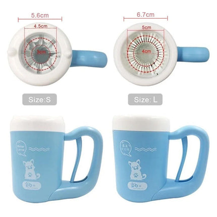 Dog Paw Cleaner Cup Pet Foot Washer Cat Paw Cleaning Brush for Home Travel Use