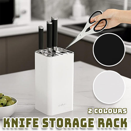 Kitchen Knife Storage Rack Plastic Multi Functional Holder for Knives Scissors