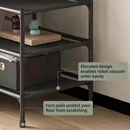 Corner Coat Clothes Stand Rack Hat Shoes Racks Thicken Hanger Shelf Organizer