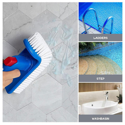 180Degree Rotating Pool Cleaning Brush Heavy Duty Swimming Pool Step Scrub Brush