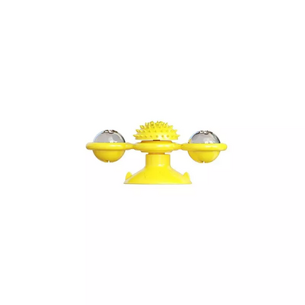 Windmill Pet Cat Treat Food Dispenser Toys Slow Feeder Puzzle Interactive Toys