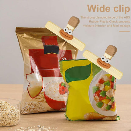 6pcs Plastic Clip Seal Food Snack Clip Sealer Bag Clips for Kitchen Storage