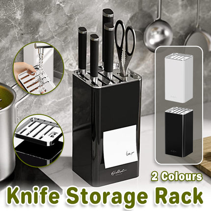 Kitchen Knife Storage Rack Plastic Multi Functional Holder for Knives Scissors