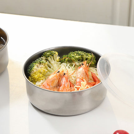 5PCS Food Storage Bowls Round Kitchen Containers with Lids for Fridge Pantry Use