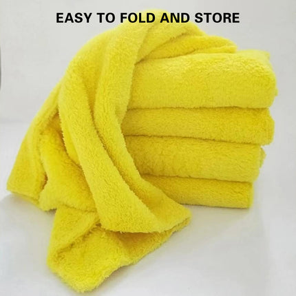 10PCS Microfiber Cleaning Cloths Car Detailing Towels Polishing Rags No Scratch