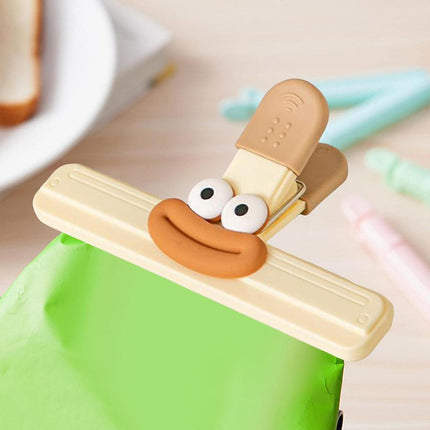 6pcs Plastic Clip Seal Food Snack Clip Sealer Bag Clips for Kitchen Storage