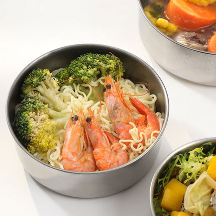 5PCS Food Storage Bowls Round Kitchen Containers with Lids for Fridge Pantry Use