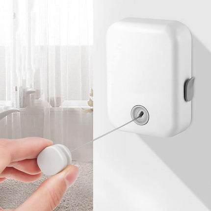 Invisible Clothesline Indoor Drying Rope Wall Mounted Laundry Retractable Line