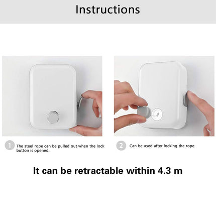 Invisible Clothesline Indoor Drying Rope Wall Mounted Laundry Retractable Line
