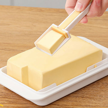 Butter Cheese Storage Box Kitchen Container with Lid Plastic Fridge Organizer
