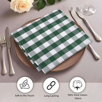 6PCS Checkered Kitchen Towels Dishwashing Cloths Cleaning Cloth Set for Home Use