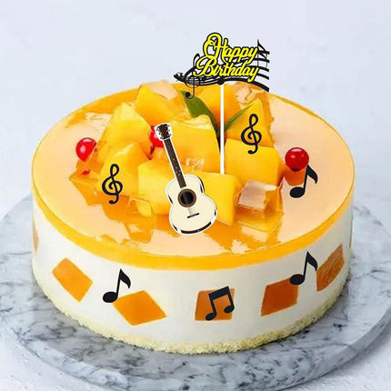 Music Notes Violin Cake Decoration Materials Birthday Cake Topper Inserts
