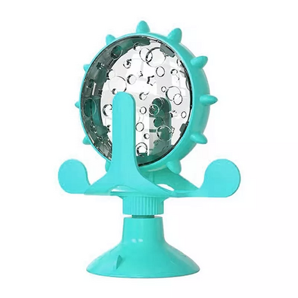 Windmill Pet Cat Treat Food Dispenser Toys Slow Feeder Puzzle Interactive Toys