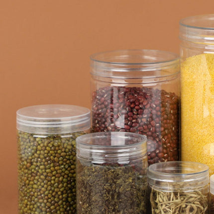 Wide Mouth Plastic Food Bottles 50pcs Transparent Sealed Storage Tanks Container