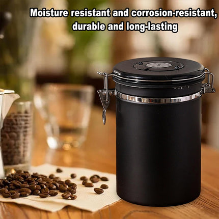 Coffee Powder Sealed Jar Airtight Storage Container for Kitchen Tea Sugar Beans