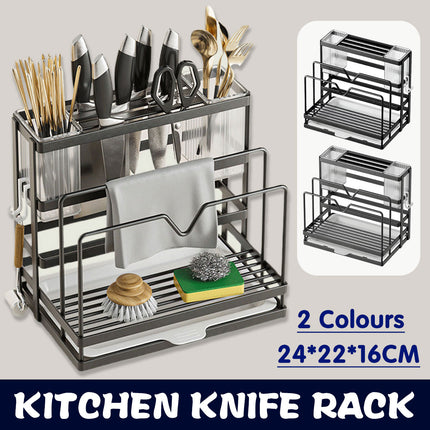 Kitchen Knife Rest Rack Universal Model Stainless Steel Wall-mounted Pot Holder