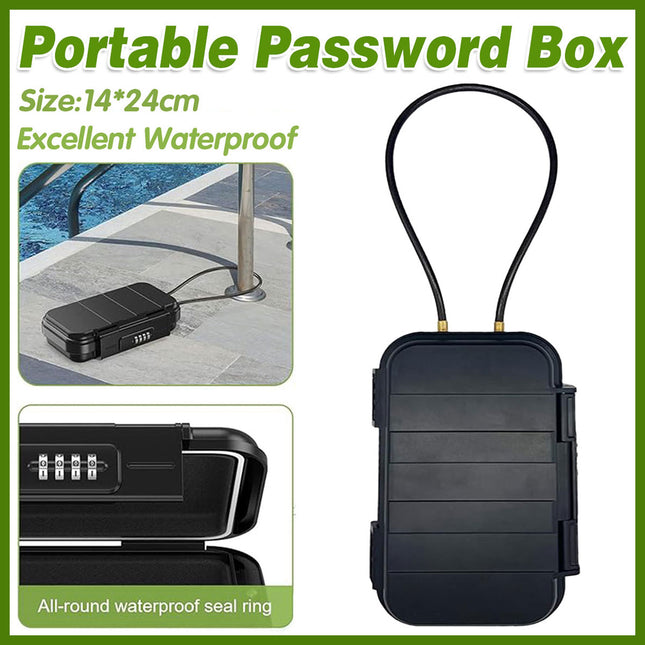 Anti Theft Beach Box Waterproof Portable Lock Storage Handheld Phone Organizer