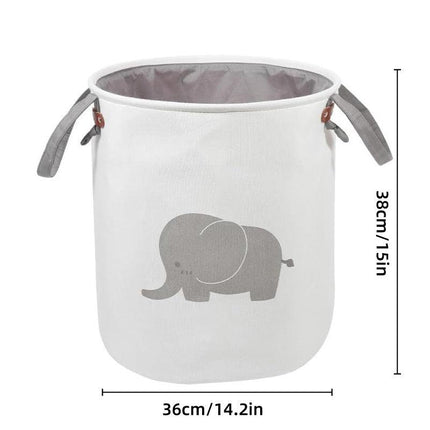 38L Fabric Toy Storage Basket Dirty Clothes Laundry Basket Home Organizer Bin