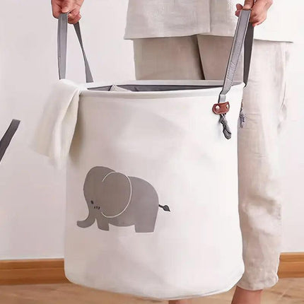 38L Fabric Toy Storage Basket Dirty Clothes Laundry Basket Home Organizer Bin