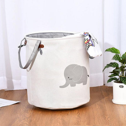 38L Fabric Toy Storage Basket Dirty Clothes Laundry Basket Home Organizer Bin