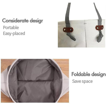 38L Fabric Toy Storage Basket Dirty Clothes Laundry Basket Home Organizer Bin