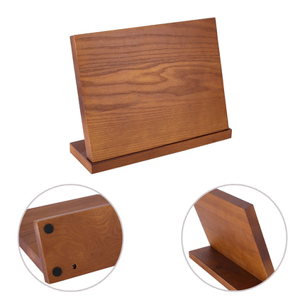 Wooden Magnetic Knife Holder Kitchen Counter Storage Rack Multi Functional Block