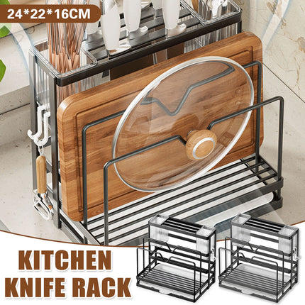 Kitchen Knife Rest Rack Universal Model Stainless Steel Wall-mounted Pot Holder