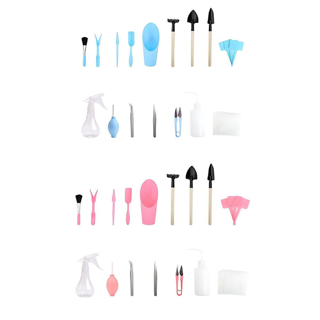 16X Mini Garden Hand Tools Transplanting Succulent Plant Gardening Tool Rake Set