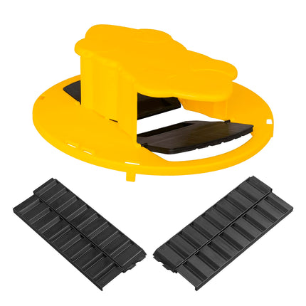 Flip Lid Bucket Rat Trap with Ramp Auto Reset Reusable Mouse Catcher No Bucket