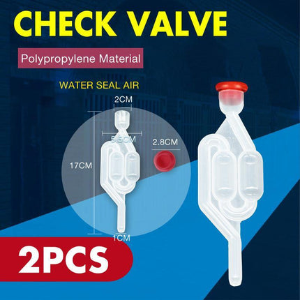 2Pcs Fermenter Airlock S Bubble Type Air Lock With Grommet Home Brew Beer Wine - Aimall